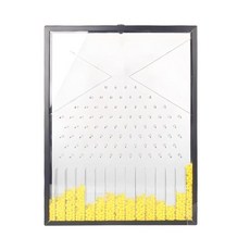 ADKBOGalton Board Galton Desk Toy Dalton 랜덤 현상 실증 실험 모델 물리학교 실험실 교습 분포레드, Yellow