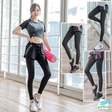 【BODYAIR】寬鬆網袖親膚上衣 假兩件側拼色口袋九分褲套裝 (瑜珈 運動 慢跑 透氣 舞蹈 運動褲)
