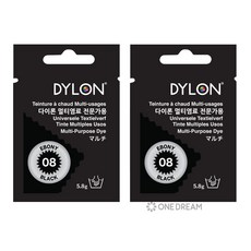 다이론 멀티염료(08) 2개입 에보니블랙, 11.6g, 단품, 1개