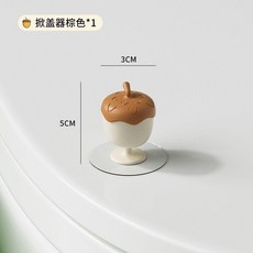 馬桶提蓋器 衛生防髒手 可愛廁所提手 矽膠掀蓋器, 衛生又親膚 焦糖色掀蓋器1個