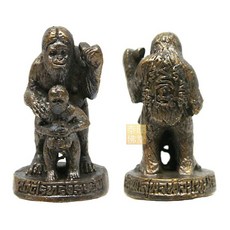 金銀富貴猴 招正偏財 好運 擋災護主 吉祥擺件, 黑金蔥防水外殼
