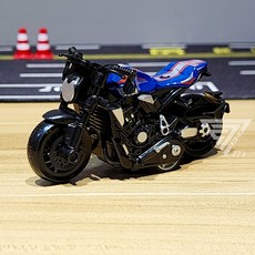 仿真迷你迴力車 合金摩托車模型 本田cb-藍, 1個