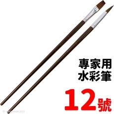 天成筆墨莊 水彩筆 畫筆 繪畫筆 油畫筆 水彩畫筆 繪畫工具, 12號 | 專家用水彩筆,圓頭