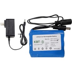 KBT 12V 5200mAh 충전식 리튬이온 배터리 DC5521 남성 커넥터 디바이스 RC카 보트 로봇 DIY LED 라이트 스트립 CCTV 카메라에 호환되는 충전기가, 1.2Ah DC5521 plug