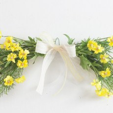 네츄럴코스모스갈란드 70cm 조화 인테리어, 옐로우