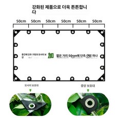 3x4m pvc 투명 천막 갑바 방수포 캔버스 비닐 방품, 강화형 전체 포장 각 두꺼운 천