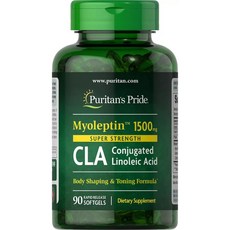 퓨리탄스프라이드 미오렙틴 씨엘에이 1500mg 슈퍼스트렝스 소프트젤 Puritans Pride Myo-Leptin CLA, 1개, 90정