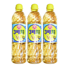 오뚜기 3배 양조식초, 3개, 900ml