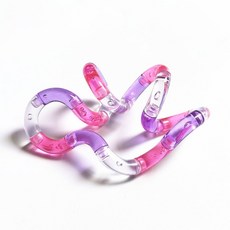 Merero 스네이크 탱글이 랜덤 2개/3개 피젯토이 손 장난감 탱글 피젯토이, 퍼플+블루*2개