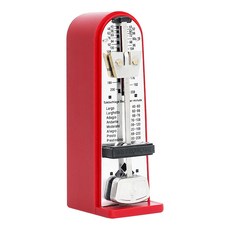 可開發票機械節拍器鋼琴考級專用精準迷你打拍器吉他小提琴古箏通用節奏器 機械節拍器 發條式節拍器 塔式節拍器, 紅色, 1個