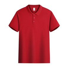 精紡棉翻領短袖Polo衫訂製Logo企業工作服繡花廣告衫