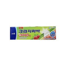 크린랩 슬라이딩 지퍼백 크린지퍼백, 소(S), 1개, 15개입, 21 X 19cm