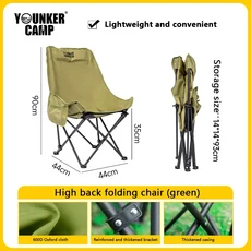 휴대용 접이식 캠핑 의자 측면 포켓 디자인이 있는 비치 사람에게 적합하고 설치 없이 쉽게 열 수 있음