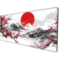 121.9 x 61cm(48 24인치) 마우스 패드 자이언트 벚꽃 책상 매트 대형 게이밍 레드 사쿠라 XXXXL 컴퓨터 사무실 작업 여성용