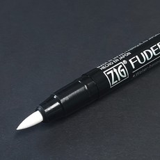 지그 후데비요리 화이트 붓펜, 화이트(CBK-55P/000), 상세페이지 참조