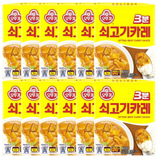 3분 쇠고기 카레 즉석카레 반찬, 12개, 200g