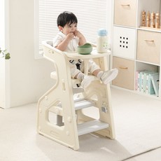 3合1兒童成長餐椅, 奶油米