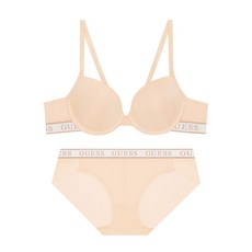 GUESS UNDERWEAR 標準徽標白色束帶內衣內褲套裝