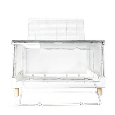 【現貨!摺疊70透明水晶籠】70籠倉鼠豪宅 含底腳 全透明倉鼠籠 倉鼠水晶籠 鼠籠, 1個, 1組(70籠), 透明