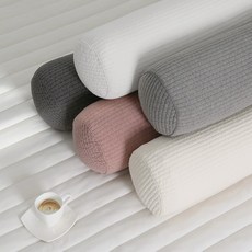우리앤데코 피그먼트 줄누빔 바디필로우 롱쿠션 바디필로우커버 긴베개 솜별매, 솜포함, 화이트