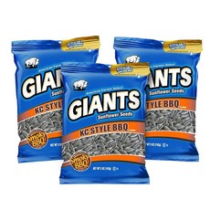 Giants Sunflower Seeds BBQ맛 해바라기 씨앗 142g 3개 1세트, Giants Sunflower Seeds BBQ맛 해바