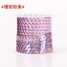 臺灣熱賣 台灣熱銷 亮片花邊輔料亮片條帶服裝舞臺表演亮片diy手工裝飾品配件材料拍照 馬卡龍, 鐳射粉紫