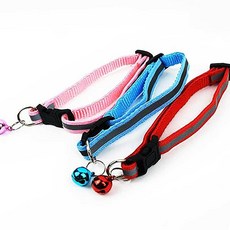 레드 고양이 방울 목줄 강아지 목걸이 ksg+751GC