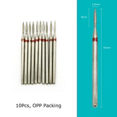 HYTOOS 네일 드릴 비트 매니큐어 큐티클 버 밀링 커터 페디큐어 네일 액세서리 도구 용 다이아몬드 커터, [23] H0108D-F(D), 11 H0108D-F(D)