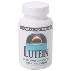 SOURCE NATURALS 葉黃素膠囊 20mg, 1罐, 60顆