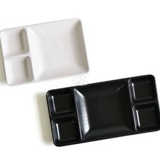 멜라민 매트 나눔앞접시 간장접시 종지그릇 양념그릇, 매트5칸앞접시G-0511 검정