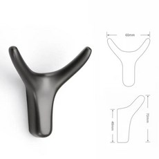 아연 벽걸이형 동물 모양 무타공 소뿔 듀얼 행거 홈데코 크리에이티브 디자인 캐비닛 수납 후크, 03 40CM