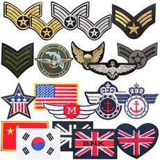 깔끔와펜 마크 패치 자수와펜 견장 아플리케 와펜, 와펜-No.375, 1개, 와펜-No.375