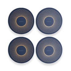 앙플러스 고급 인덕션 보호 실리콘 매트 패드 받침, 4개, 럭셔리 네이비