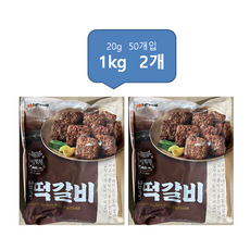 삼양 신임꺽정 납작떡갈비, 1kg, 2개