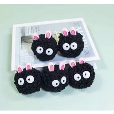 1+1] 스키 스노보드 신발 장식 / 귀여운 인형 키링 고리, 1개, 귀 모양 더스트 엘프 한 쌍