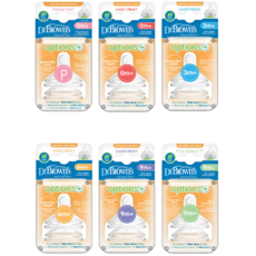 닥터브라운 와이드넥 옵션스 플러스 젖꼭지 2p, P단계, 1개