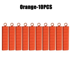 야채 절단 비 스틱 칼 신 가정용 주방 자기 실리콘 안티 크리 에이 도구, 05 Orange-10PC