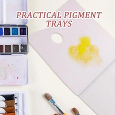 페인트 혼합 팔레트 화가용 페인팅 트레이 색소 패드 다기능 아티스트용, 1개