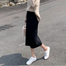 키밍 벤딩 스커트 겨울스커트 롱스커트 니트스커트 enj+82003SA