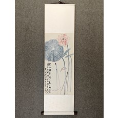 齊白石 花鳥寫意 國畫立軸 40x150釐米 微噴複製裝裱, 參考詳情頁