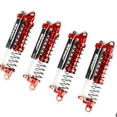 《賽鋒模型》台灣現貨 雙系統 1/10 避震 SCX10 MST 易控避震 RX雙子座負壓減震 四支, 紅色, 1個