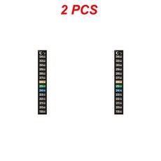 스틱 디지털 수족관 스티커 측정 스티커 조절 온도 냉장고 어항 도구 제품, Style A 2pcs