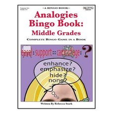 Analogies Bingo Book: Middle Grades: Complete Bingo Game In A Book Paperback, January Productions, Incorporated