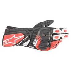 Alpinestars SP-8 V3 男款觸控打孔護塊手套 - 長野車業最新款, 1個, 黑白紅