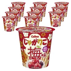 Calbee 卡樂比 Jagariko薯條 梅子口味 52g 12入