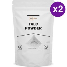 mGanna 100% 네추럴 탈크 파우더 227g 2개 100% Natural Talc Powder for Facial Make-up and Cosmetic formulations