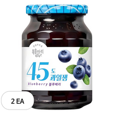 복음자리 45도 과일잼 블루베리, 350g, 2개