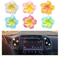 FALVFUN 자동차 송풍구 클립 8개 귀여운 리본 및 해바라기 차량 통풍구 장식 참 미적 자동차 내부 콘센트 장식품 액세서리 SUV 세단 트럭용 범용 (핑크), 화이트/핑크/오렌지/블루/로즈 레드/그린