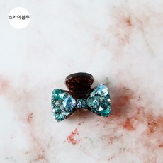 스와로브스키 크리스탈 헤어 미니 집게핀 보석 머리핀