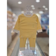 아가방 옐로우 푸딩 슬림 내의세트 01R757621